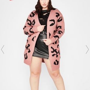 Dolls Kill Got Catty Connections Knit Cardigan